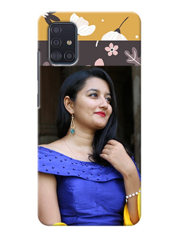 Custom Galaxy A51 mobile cases online: Stylish Floral Design