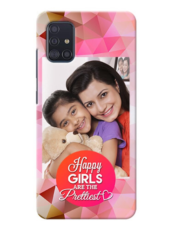 Custom Galaxy A51 Personalized Phone Covers: Abstract Triangle Design