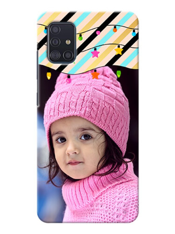 Custom Galaxy A51 Personalized Mobile Covers: Lights Hanging Design