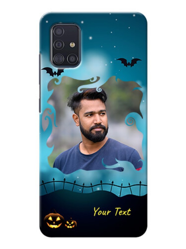 Custom Galaxy A51 Personalised Phone Cases: Halloween frame design