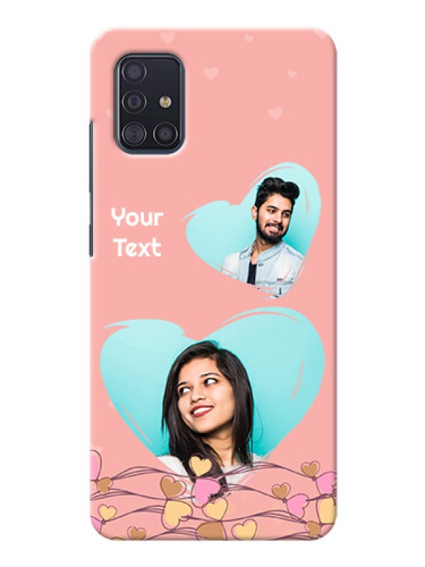 Custom Galaxy A51 customized phone cases: Love Doodle Design