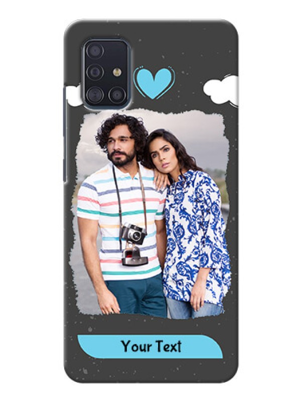 Custom Galaxy A51 Mobile Back Covers: splashes with love doodles Design