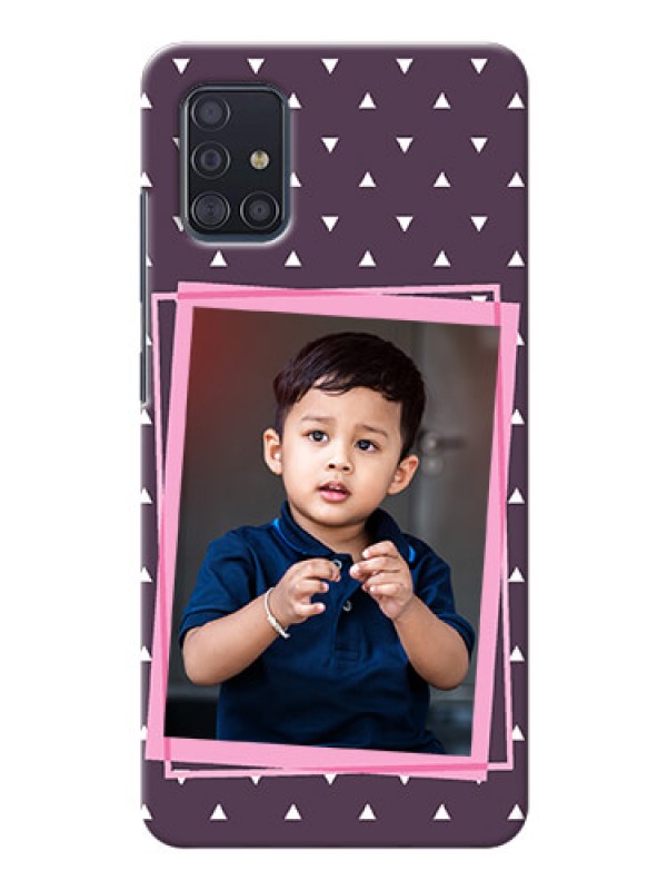 Custom Galaxy A51 Phone Cases: Triangle Pattern Dotted Design