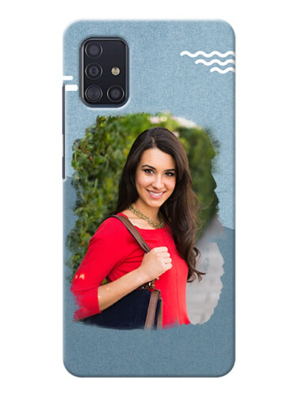 Custom Galaxy A51 custom mobile phone covers: Grunge Line Art Design