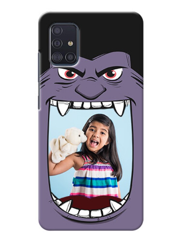 Custom Galaxy A51 Personalised Phone Covers: Angry Monster Design