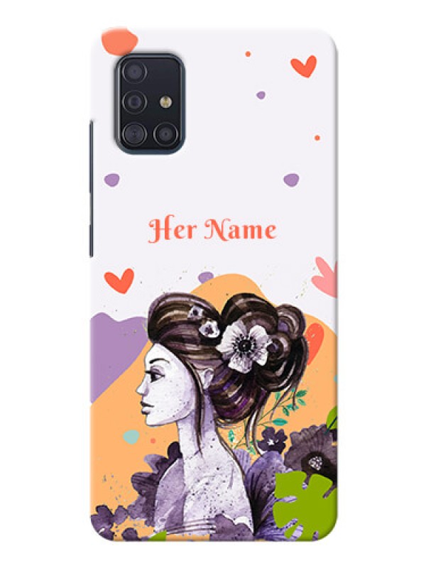 Custom Galaxy A51 Custom Mobile Case with Woman And Nature Design