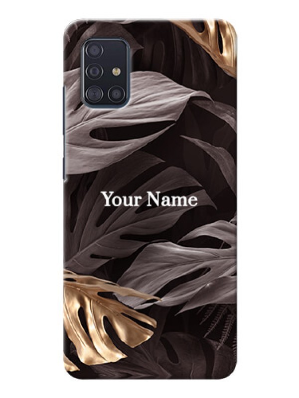 Custom Galaxy A51 Mobile Back Covers: Wild Leaves digital paint Design