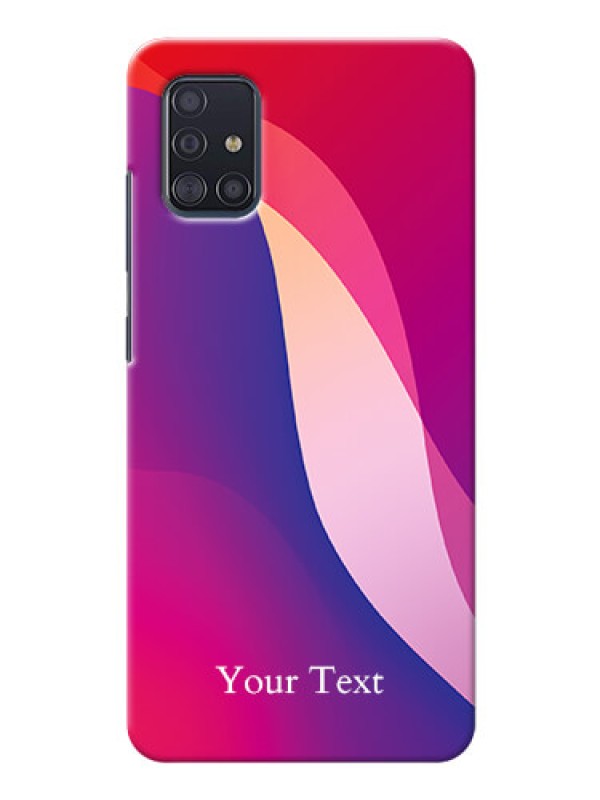 Custom Galaxy A51 Mobile Back Covers: Digital abstract Overlap Design