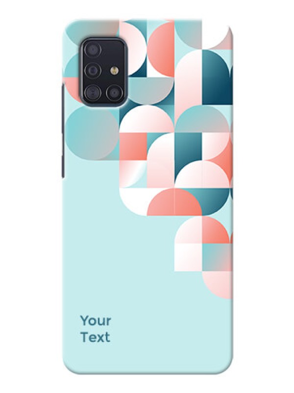 Custom Galaxy A51 Back Covers: Stylish Semi-circle Pattern Design
