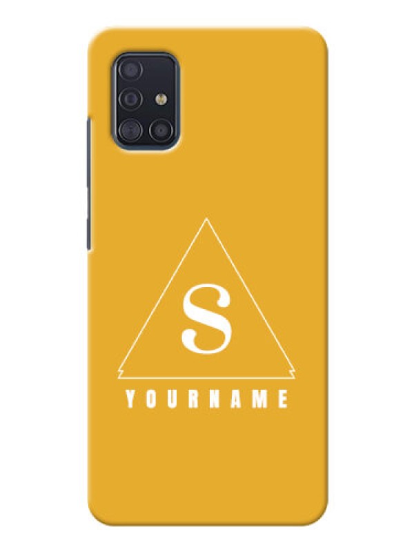 Custom Galaxy A51 Custom Mobile Case with simple triangle Design