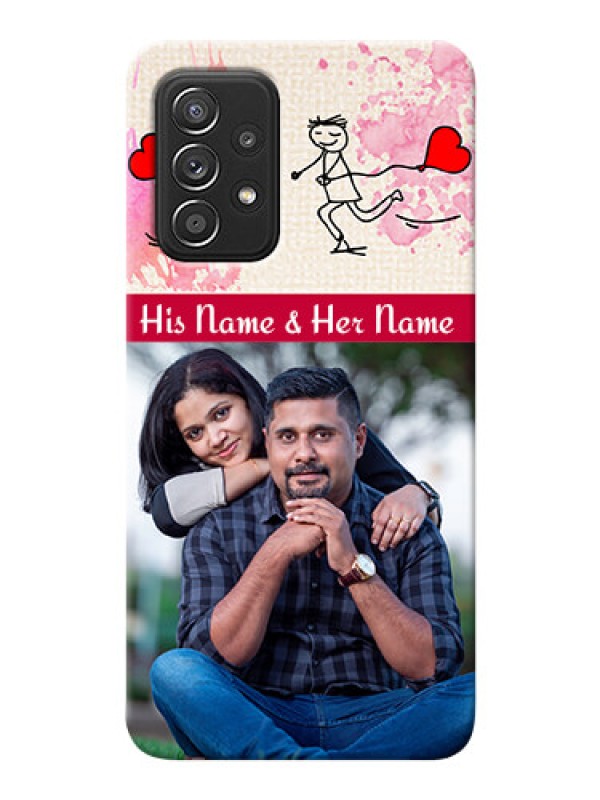 Custom Galaxy A52 4G phone back covers: You and Me Case Design