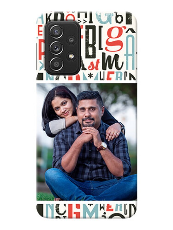 Custom Galaxy A52 4G custom mobile phone covers: Alphabet Design