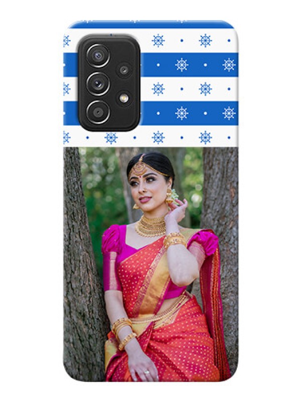 Custom Galaxy A52 4G custom mobile covers: Snow Pattern Design