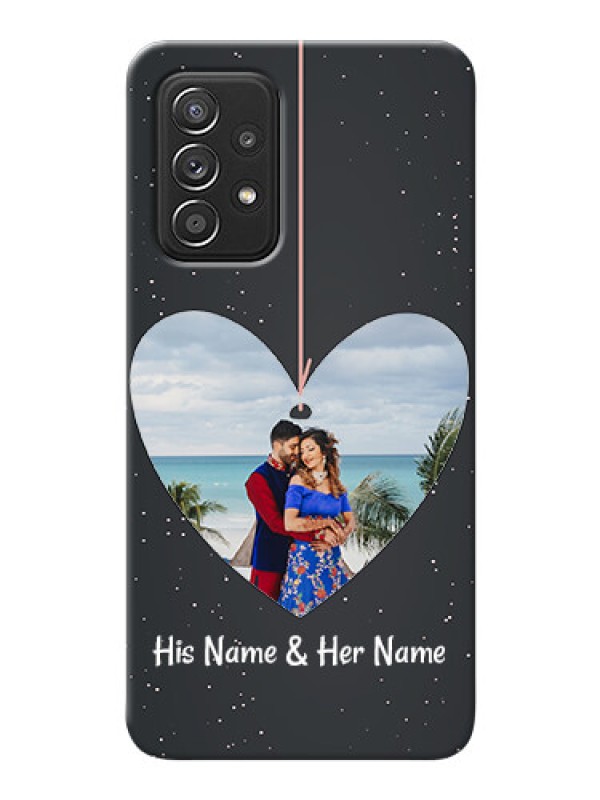 Custom Galaxy A52 4G custom phone cases: Hanging Heart Design