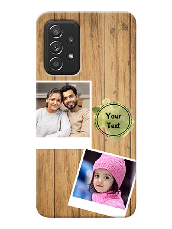 Custom Galaxy A52 4G Custom Mobile Phone Covers: Wooden Texture Design