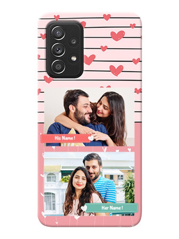 Custom Galaxy A52 4G custom mobile covers: Photo with Heart Design