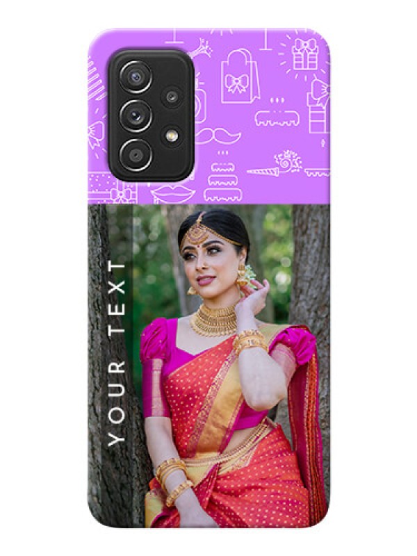 Custom Galaxy A52 4G Personalized Phone Cases: Birthday Icons Design