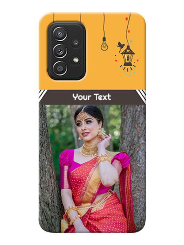 Custom Galaxy A52 4G custom back covers with Family Picture and Icons 