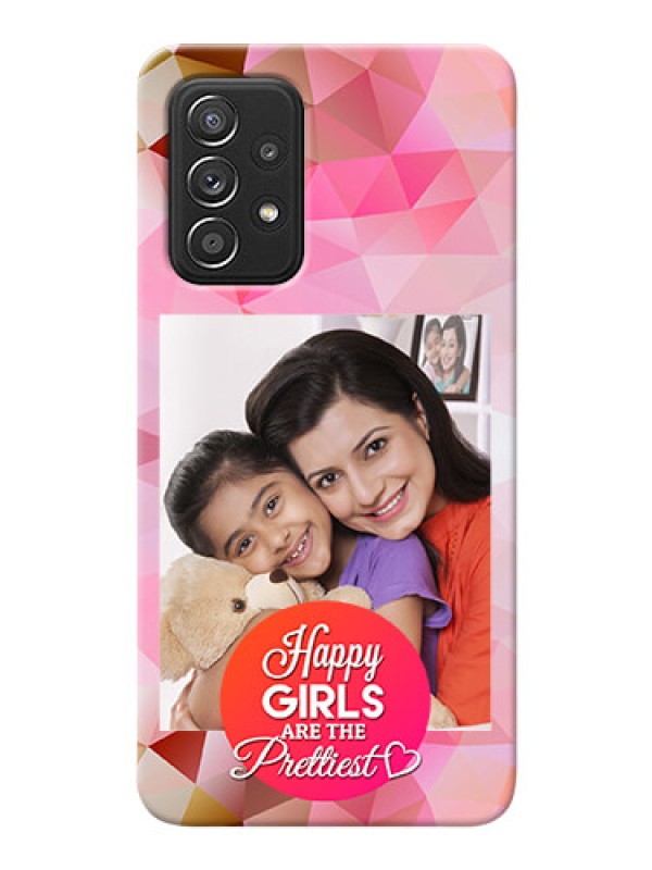 Custom Galaxy A52 4G Personalized Phone Covers: Abstract Triangle Design