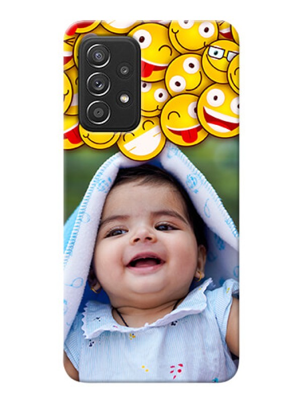 Custom Galaxy A52 4G Custom Phone Cases with Smiley Emoji Design