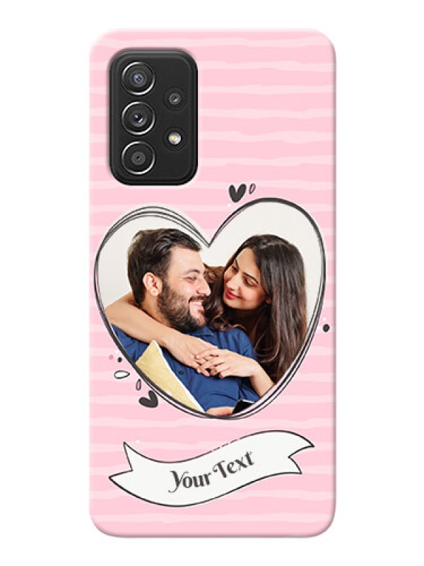 Custom Galaxy A52 4G custom mobile phone covers: Vintage Heart Design