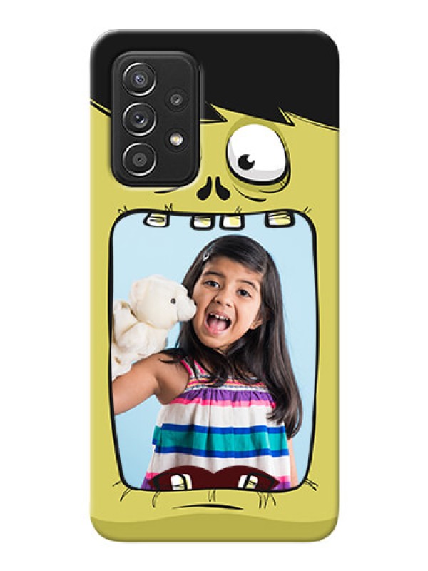 Custom Galaxy A52 4G Mobile Covers: Cartoon monster back case Design
