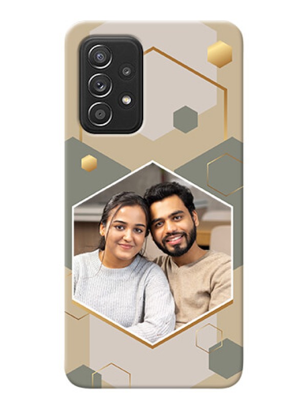 Custom Galaxy A52 Phone Back Covers: Stylish Hexagon Pattern Design