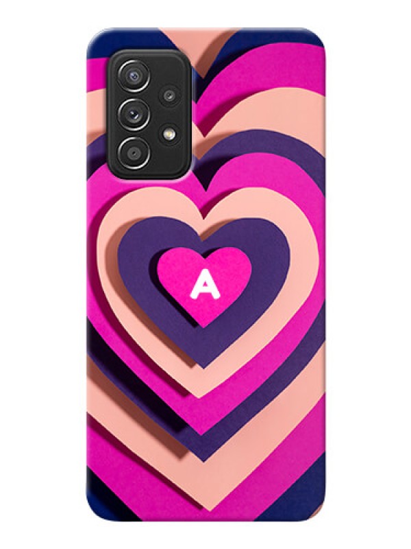 Custom Galaxy A52 Custom Mobile Case with Cute Heart Pattern Design