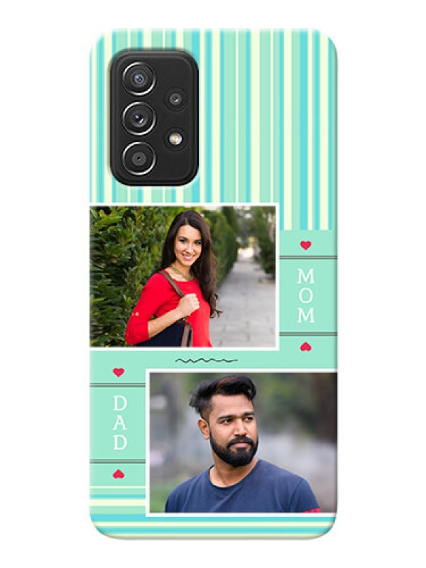 Custom Galaxy A52s 5G custom mobile phone covers: Mom & Dad Pic Design