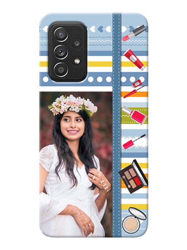 Custom Galaxy A52s 5G Personalized Mobile Cases: Makeup Icons Design