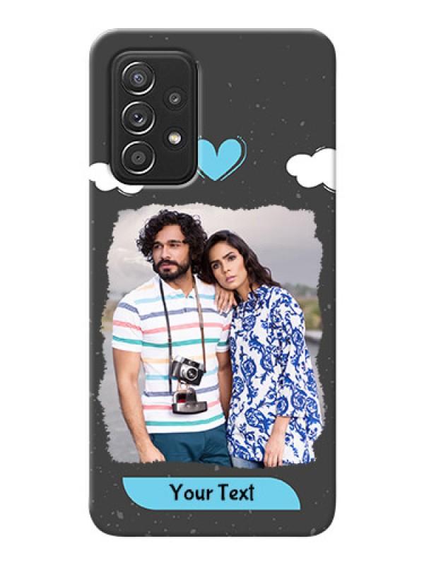 Custom Galaxy A52s 5G Mobile Back Covers: splashes with love doodles Design