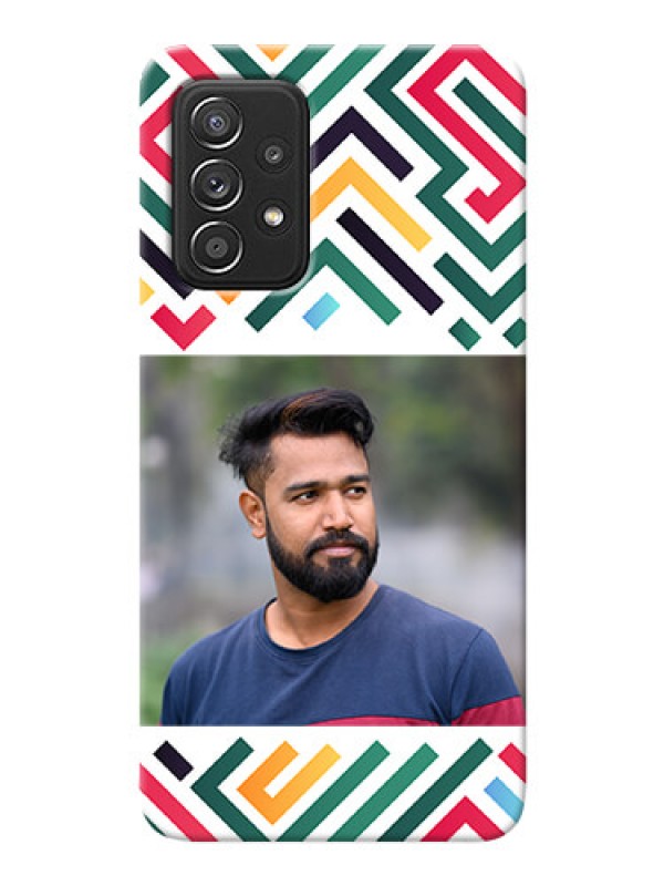 Custom Galaxy A52S 5G Custom Mobile Case with Colorful Maze Pattern Design