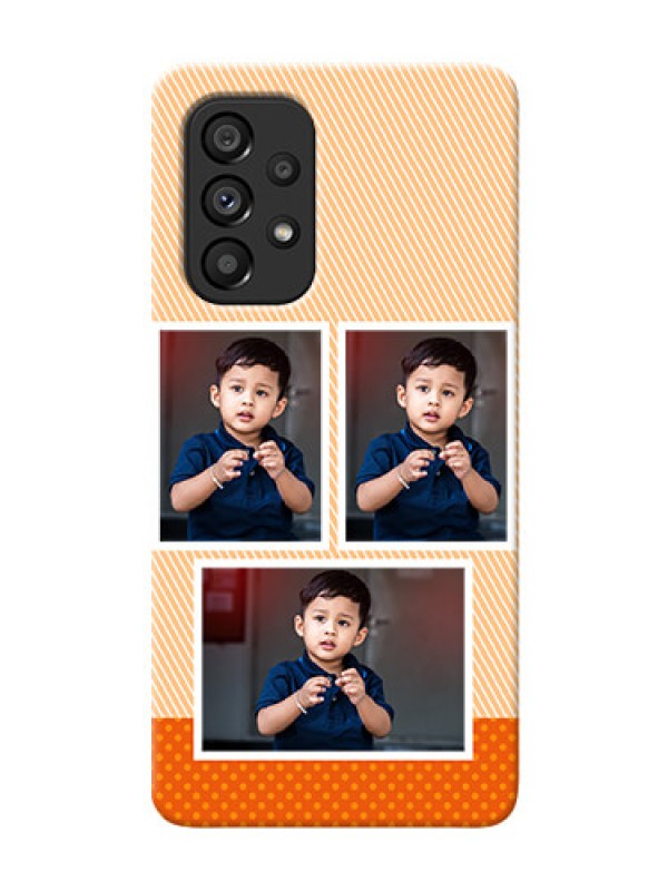 Custom Galaxy A53 5G Mobile Back Covers: Bulk Photos Upload Design