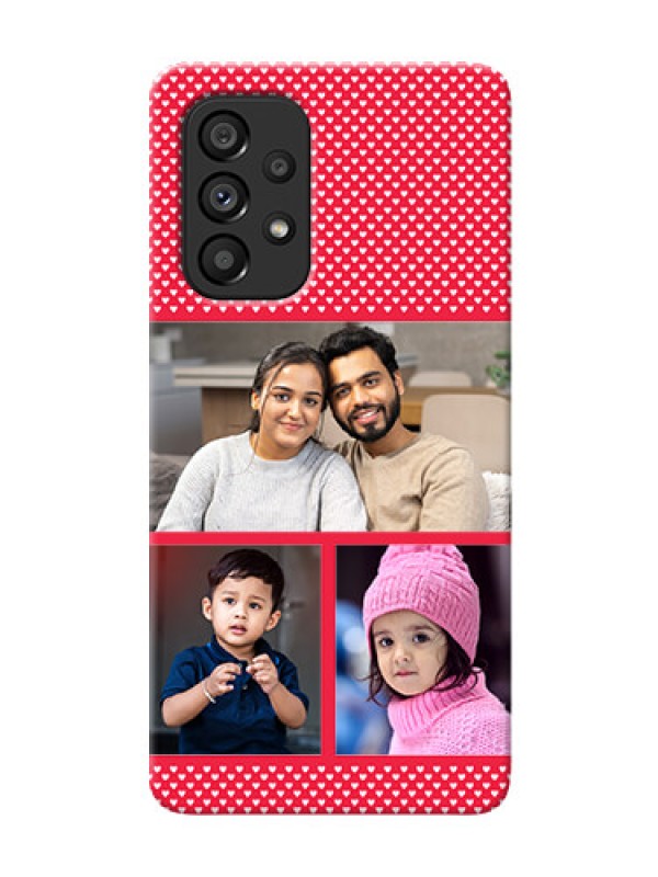 Custom Galaxy A53 5G mobile back covers online: Bulk Pic Upload Design