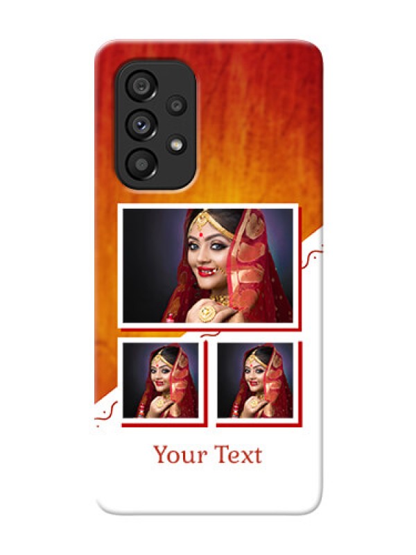 Custom Galaxy A53 5G Personalised Phone Cases: Wedding Memories Design 