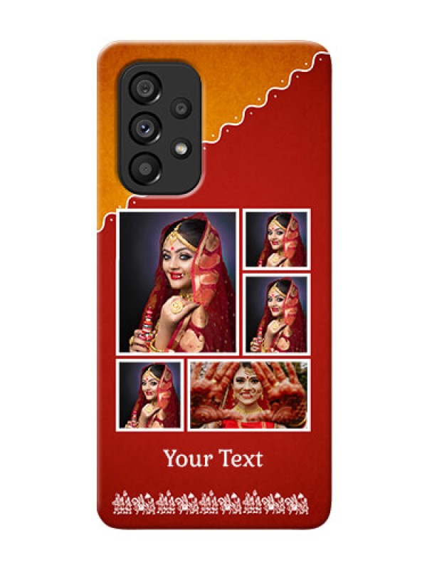 Custom Galaxy A53 5G customized phone cases: Wedding Pic Upload Design