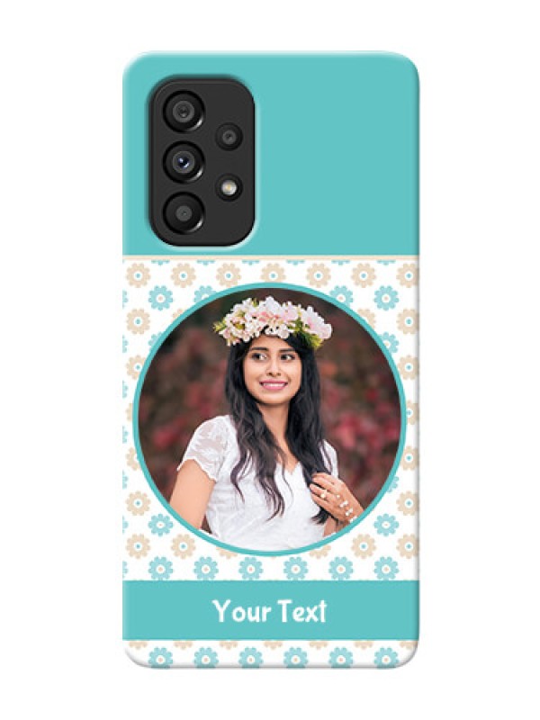 Custom Galaxy A53 5G Custom Mobile Back Covers: Beautiful Flowers Design