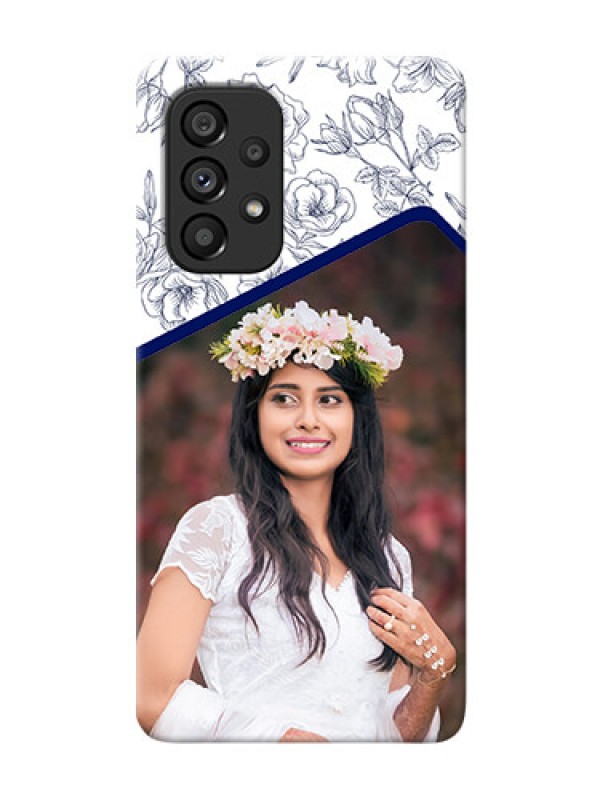 Custom Galaxy A53 5G Phone Cases: Premium Floral Design