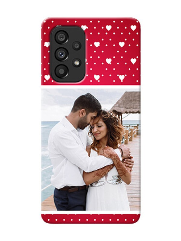 Custom Galaxy A53 5G custom back covers: Hearts Mobile Case Design