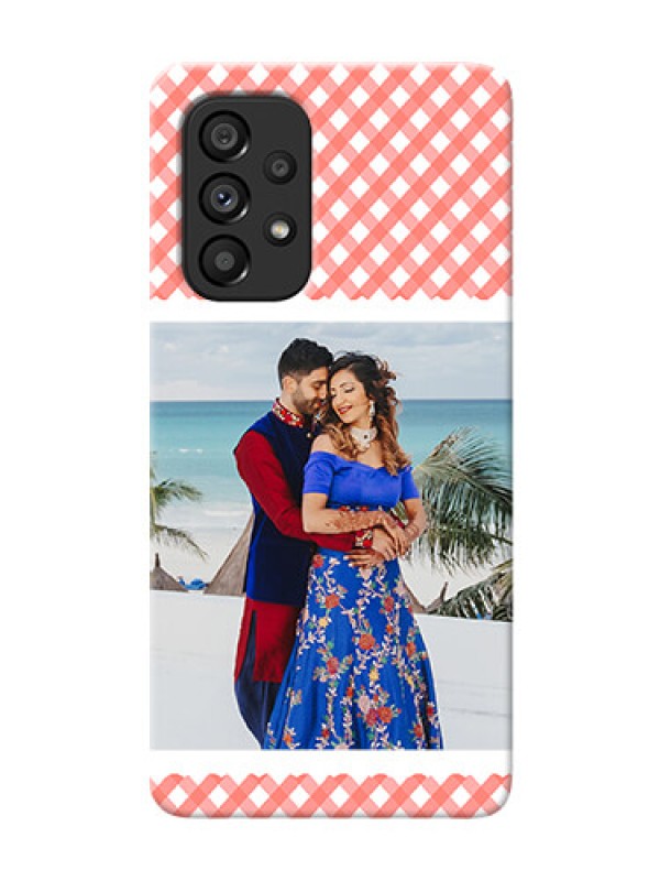 Custom Galaxy A53 5G custom mobile cases: Pink Pattern Design