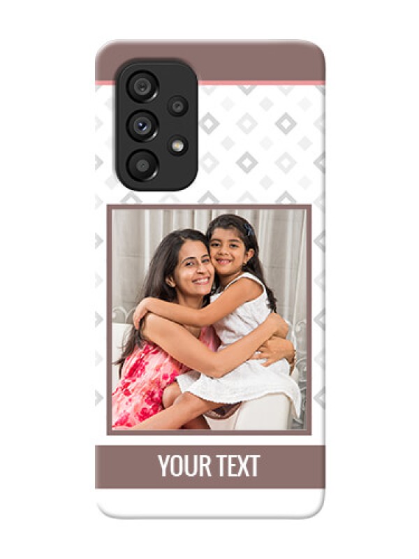 Custom Galaxy A53 5G custom back covers: Simple Diamond Design