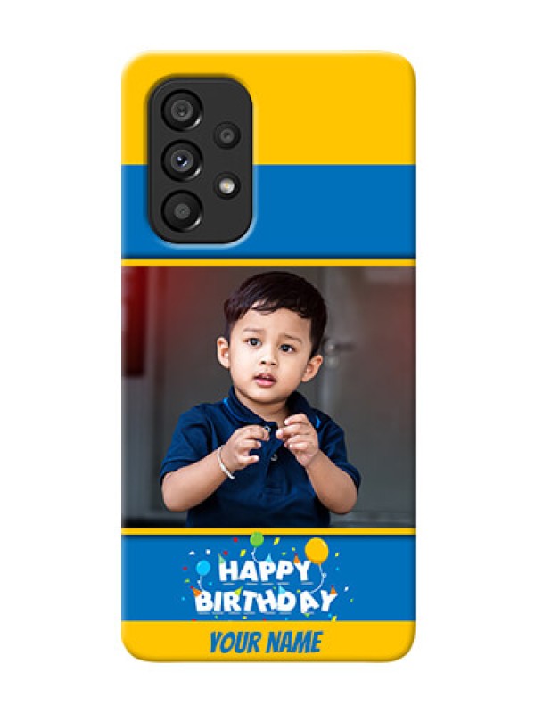Custom Galaxy A53 5G Mobile Back Covers Online: Birthday Wishes Design