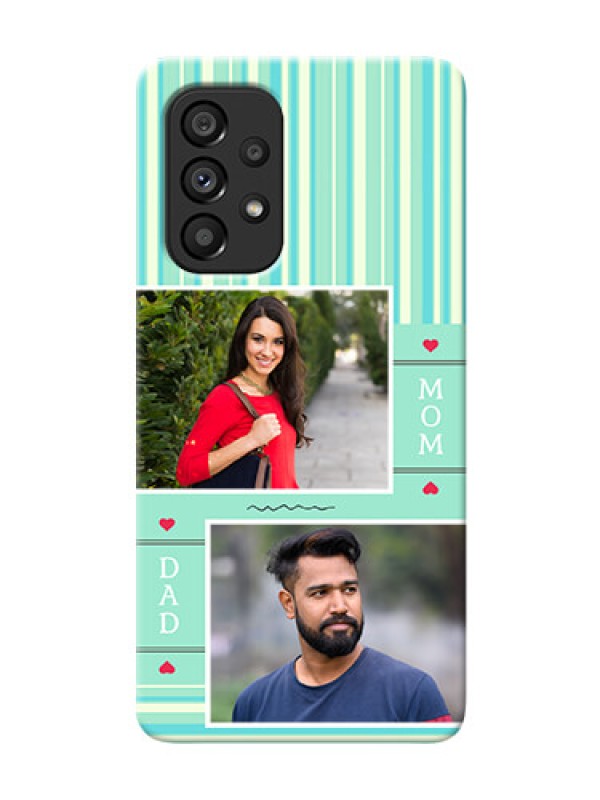 Custom Galaxy A53 5G custom mobile phone covers: Mom & Dad Pic Design