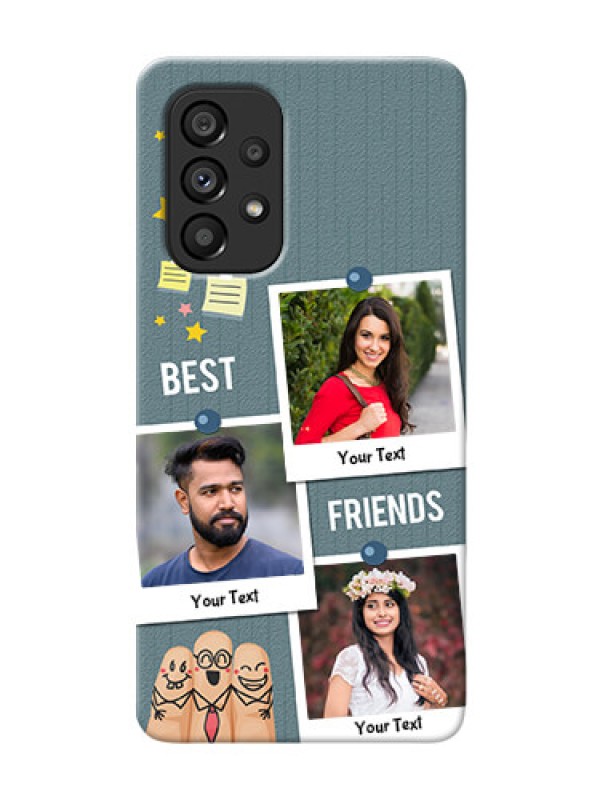 Custom Galaxy A53 5G Mobile Cases: Sticky Frames and Friendship Design