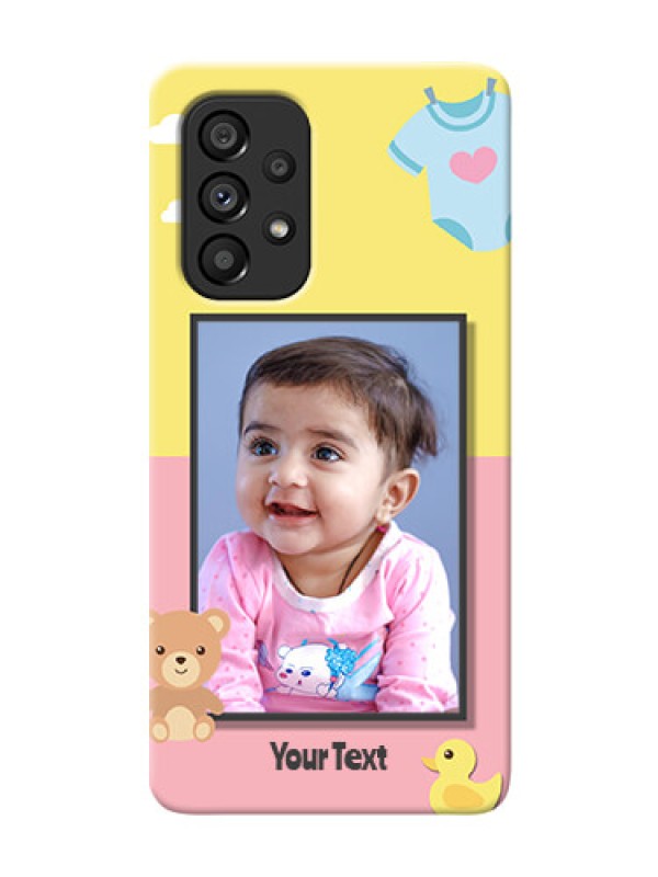 Custom Galaxy A53 5G Back Covers: Kids 2 Color Design
