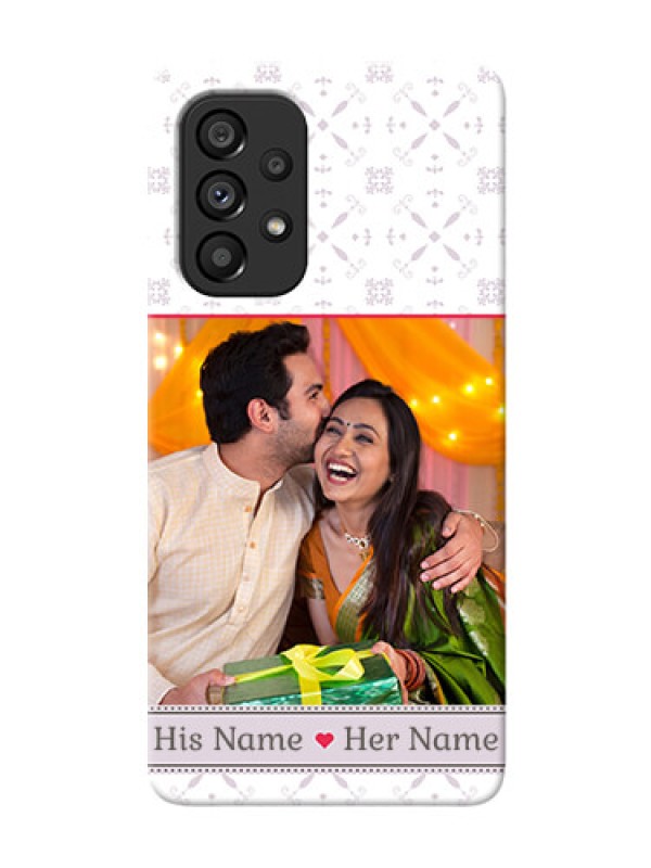 Custom Galaxy A53 5G Phone Cases with Photo and Ethnic Design