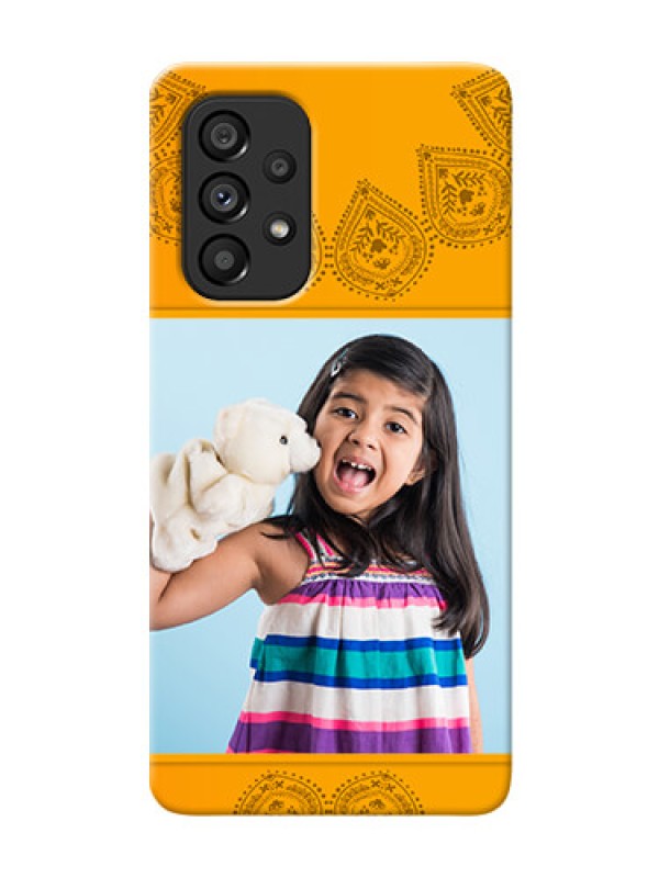 Custom Galaxy A53 5G custom mobile back covers: Photo Wedding Design 