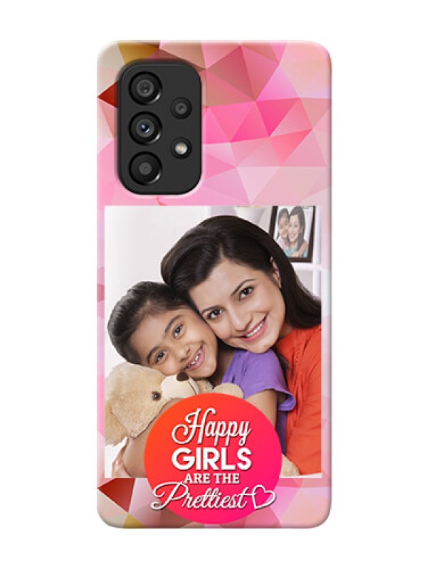 Custom Galaxy A53 5G Personalized Phone Covers: Abstract Triangle Design