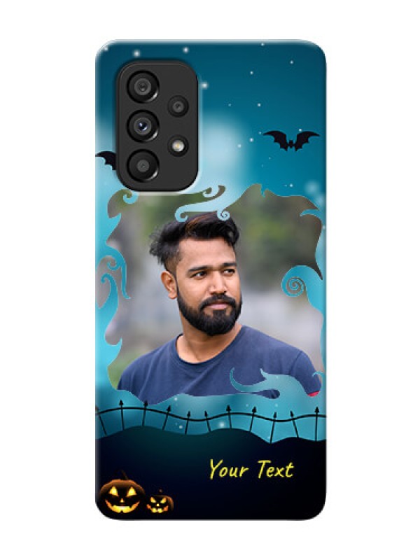 Custom Galaxy A53 5G Personalised Phone Cases: Halloween frame design