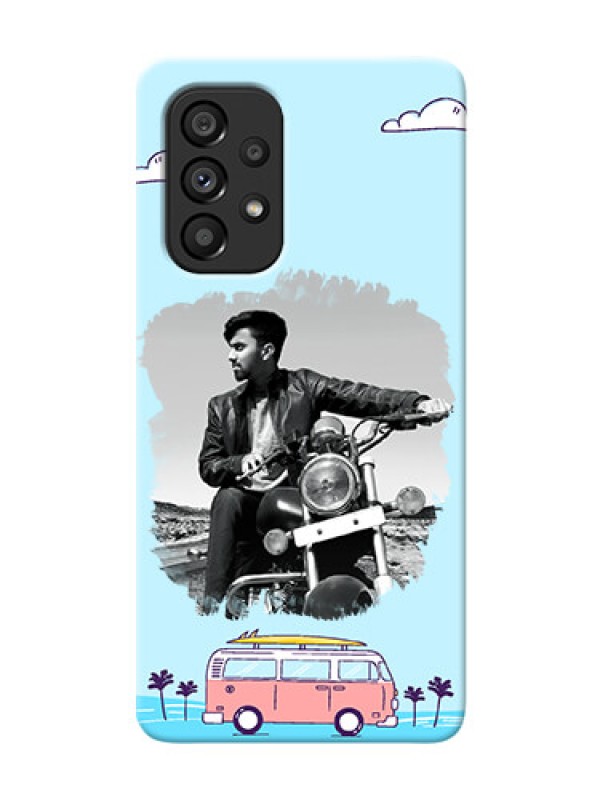 Custom Galaxy A53 5G Mobile Covers Online: Travel & Adventure Design